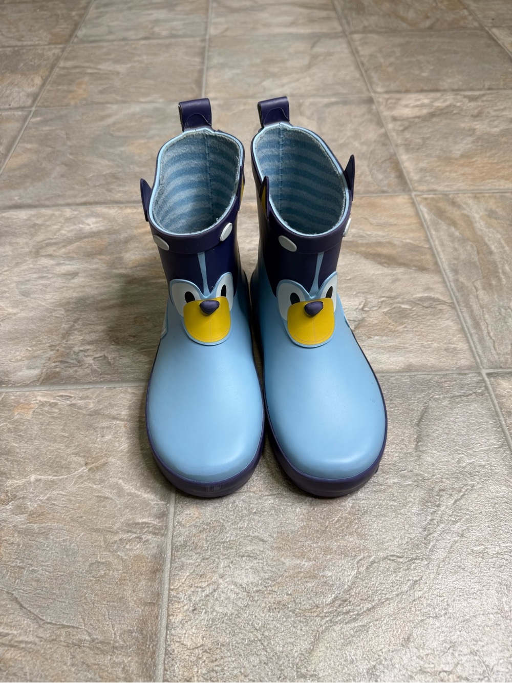 Bluey Ludo Studio Rain Boots PS Shoe Size 11c Blue Preowned